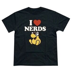 Black Gildan I heart nerds graphic cotton tee #graphic #gildan #nerd #unisex